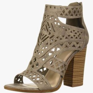 Fergalicious Taupe Cutout Women's Heels